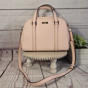 Kate Spade Newbury Lane Small Felix Soft-Pink Saffiano Leather Satchel Bag